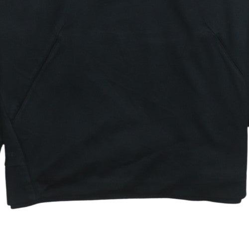 Nike Men's Black Dri-Fit Pullover Hoodie Logo Sports M