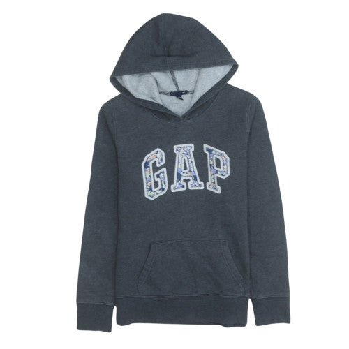 GAP Women Dark Grey Pullover Hoodie Size M Cotton Blend Fleece
