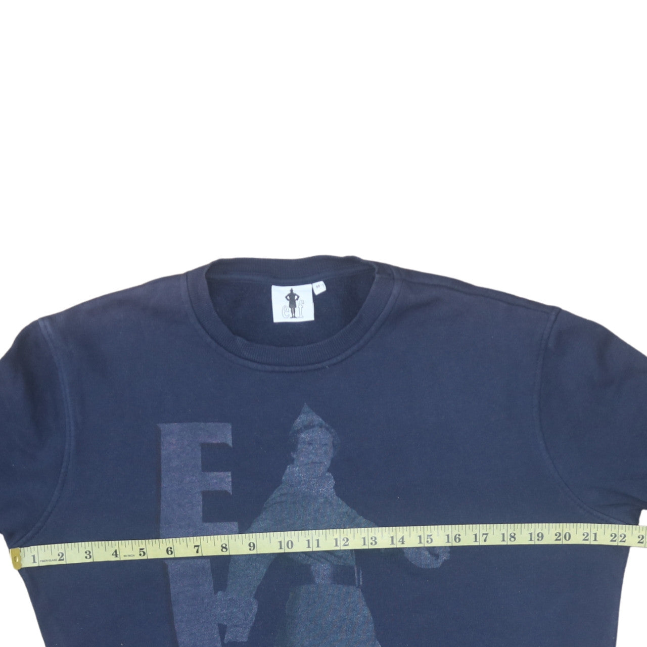 Cedar Wood State Unisex Navy Blue Elf Sweatshirt Medium Pullover Christmas