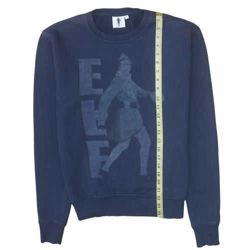 Cedar Wood State Unisex Navy Blue Elf Sweatshirt Medium Pullover Christmas