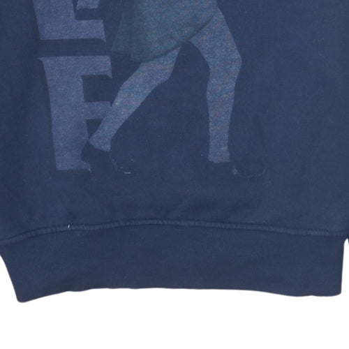 Cedar Wood State Unisex Navy Blue Elf Sweatshirt Medium Pullover Christmas