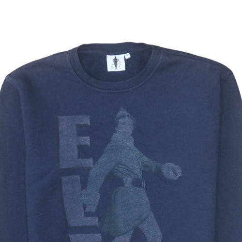 Cedar Wood State Unisex Navy Blue Elf Sweatshirt Medium Pullover Christmas