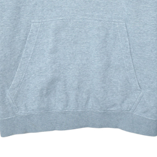 Nike Men's Grey Pullover Hoodie M Regular Fit Fleece Sweatshirt
