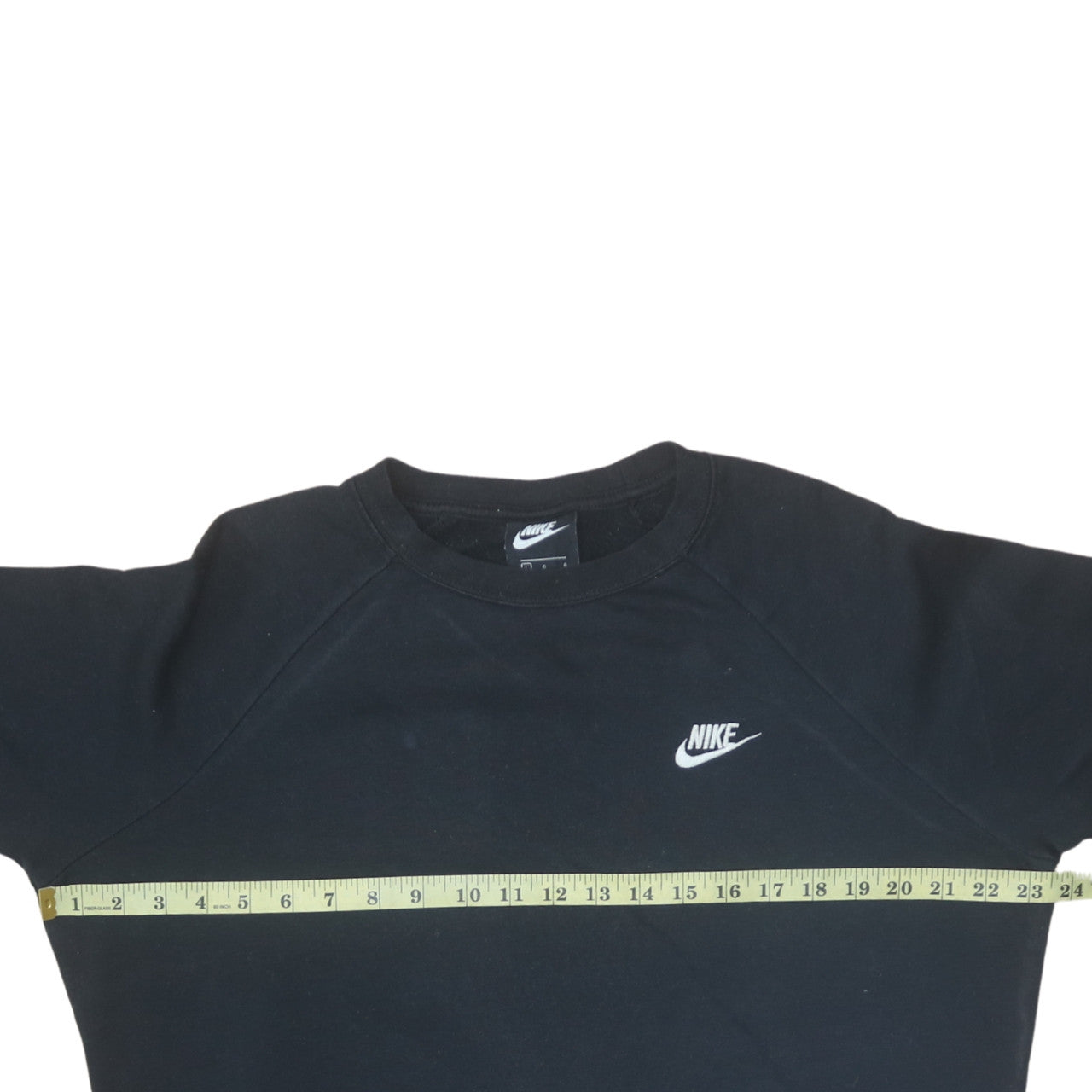 Nike Womens Black Cotton Blend Crew Neck Pullover Sweatshirt Size L