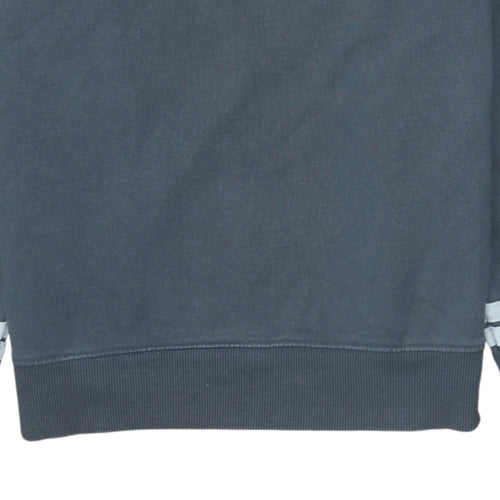 Nike Womens Grey Cotton Crew Neck Pullover Sweatshirt Size S