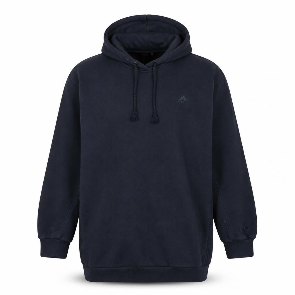 Front view of Adidas Women Black XL Pullover Hoodie Sweatshirt Casual