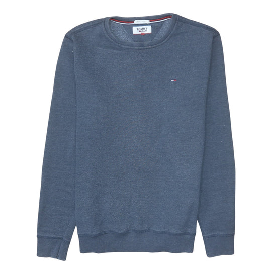 Tommy Jeans Mens Blue XS Regular Fit Crew Neck Sweatshirt
