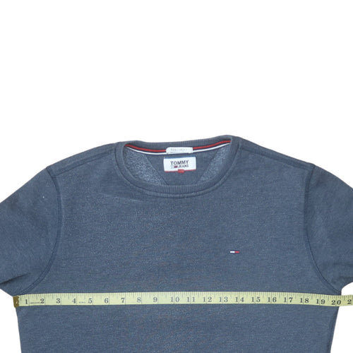Tommy Jeans Mens Blue XS Regular Fit Crew Neck Sweatshirt