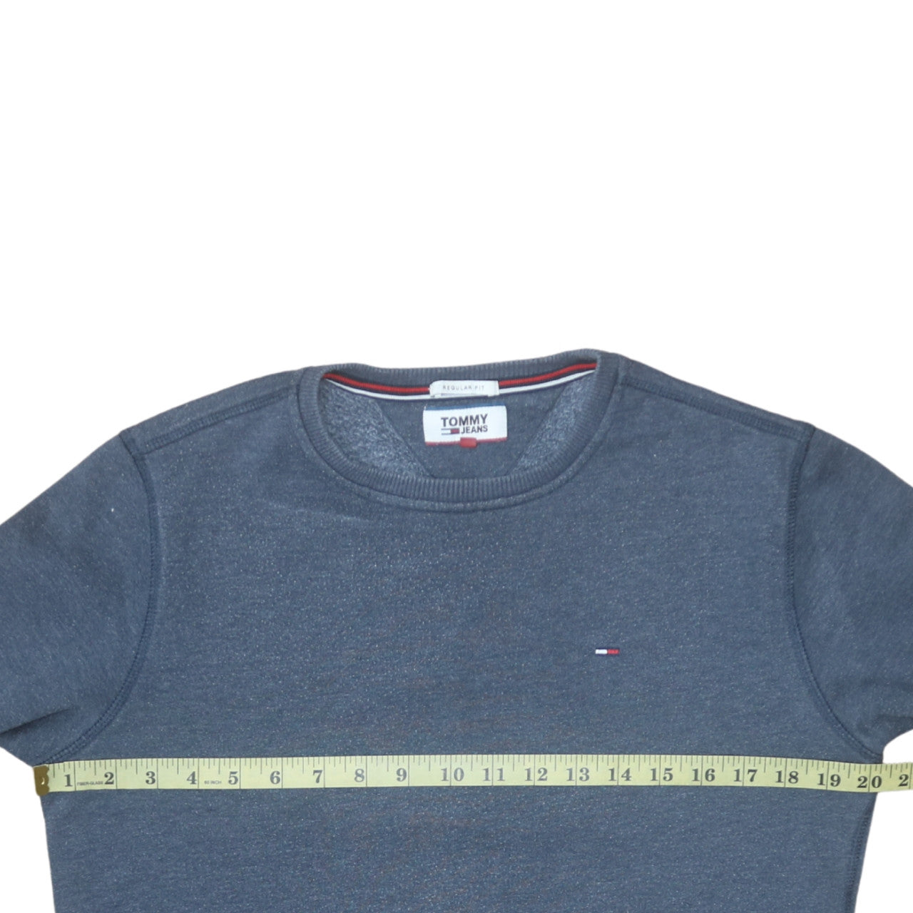 Tommy Jeans Mens Blue XS Regular Fit Crew Neck Sweatshirt