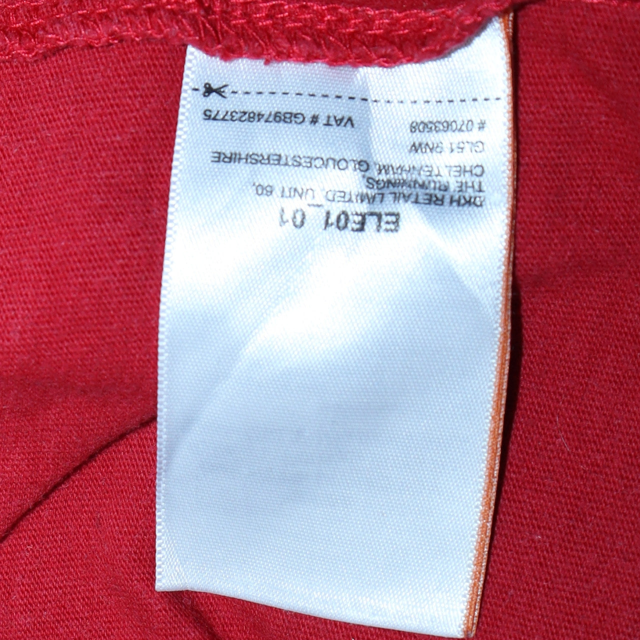 Superdry Men Red Crew Neck Cotton Short Sleeve T-Shirt M Classic