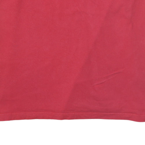 Superdry Men Red Crew Neck Cotton Short Sleeve T-Shirt M Classic