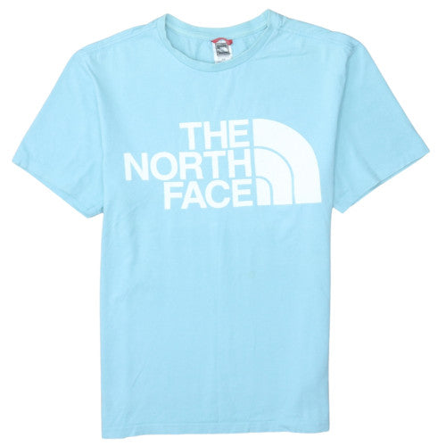 The North Face Men's Blue Graphic Print Crew Neck Cotton T-Shirt M