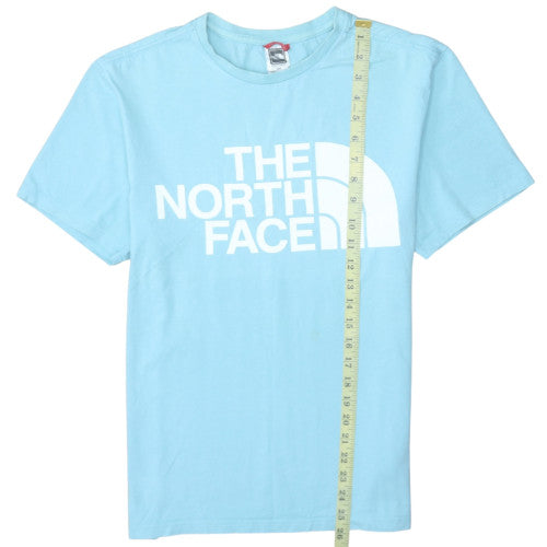 The North Face Men's Blue Graphic Print Crew Neck Cotton T-Shirt M