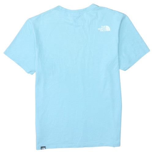 The North Face Men's Blue Graphic Print Crew Neck Cotton T-Shirt M