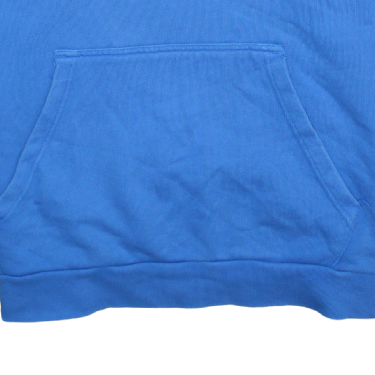 Adidas Mens Blue XL Pullover Hoodie with Logo Print