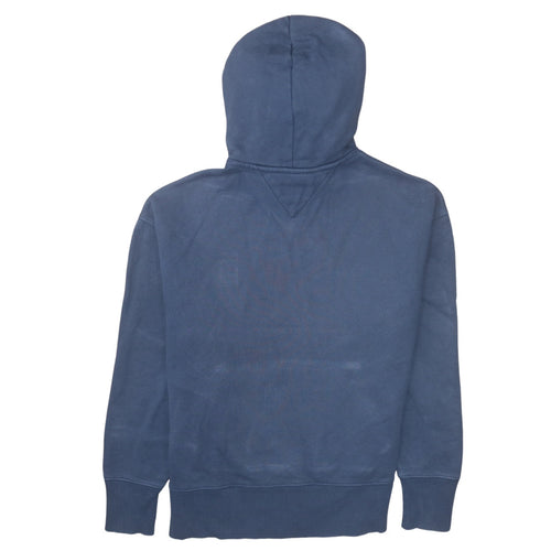 Tommy Jeans Women's Blue Pullover Hoodie Size S Cotton Logo Sweatshirt