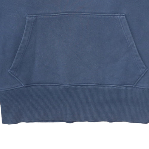 Tommy Jeans Women's Blue Pullover Hoodie Size S Cotton Logo Sweatshirt