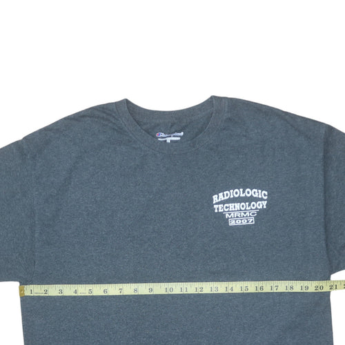 Champion Men's Grey Radiologic Technology Graphic T-Shirt Size L