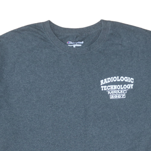 Champion Men's Grey Radiologic Technology Graphic T-Shirt Size L