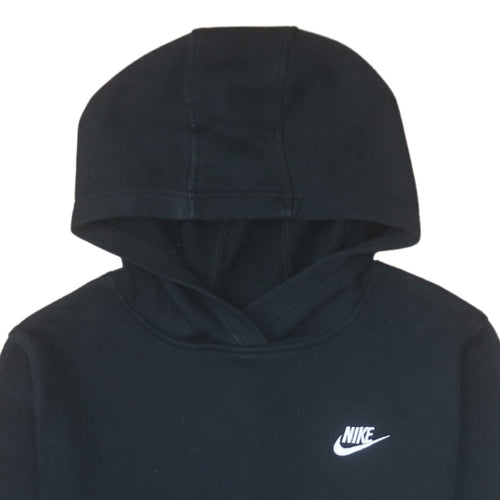 Nike Boys Black XL Pullover Hoodie Sweatshirt Fleece Lined Casual