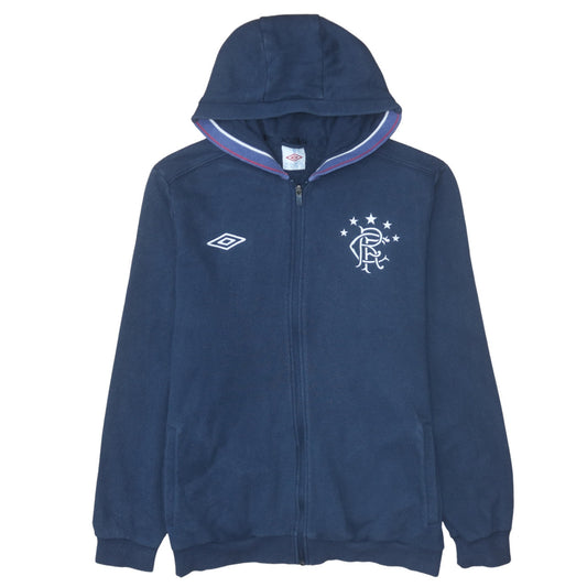 Umbro Men’s Blue Full Zip Hoodie XL Football Sportswear