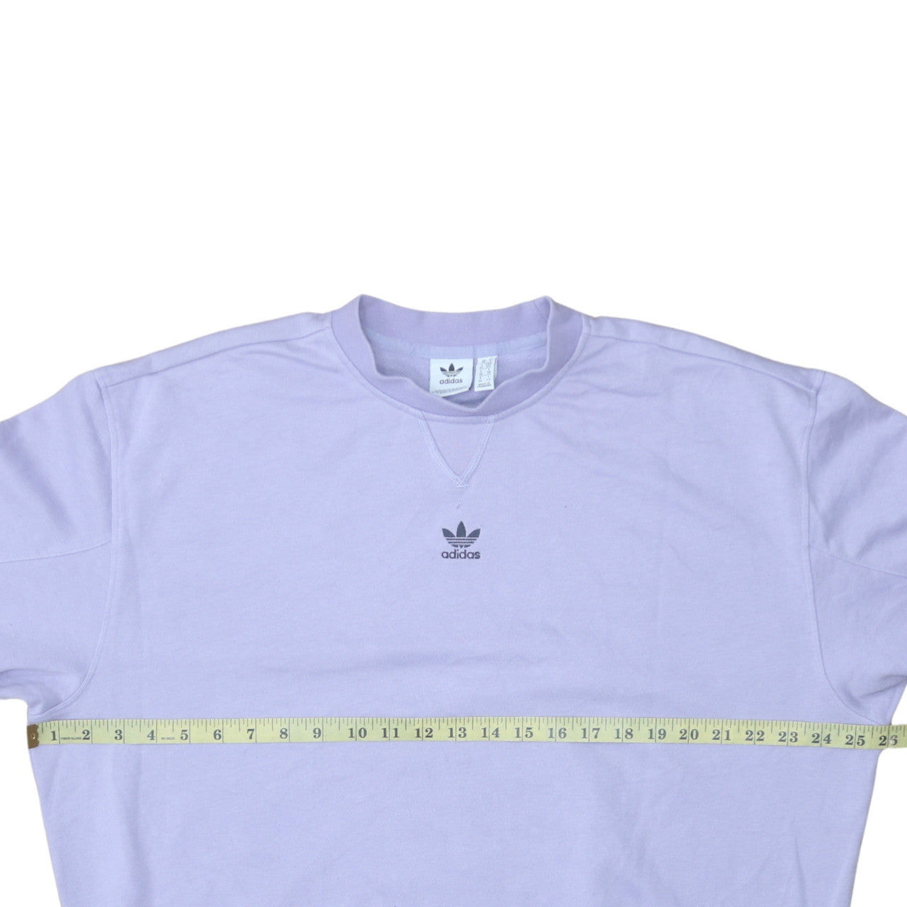 Adidas Women’s Lilac Sweatshirt Small Crew Neck Logo Cotton Blend