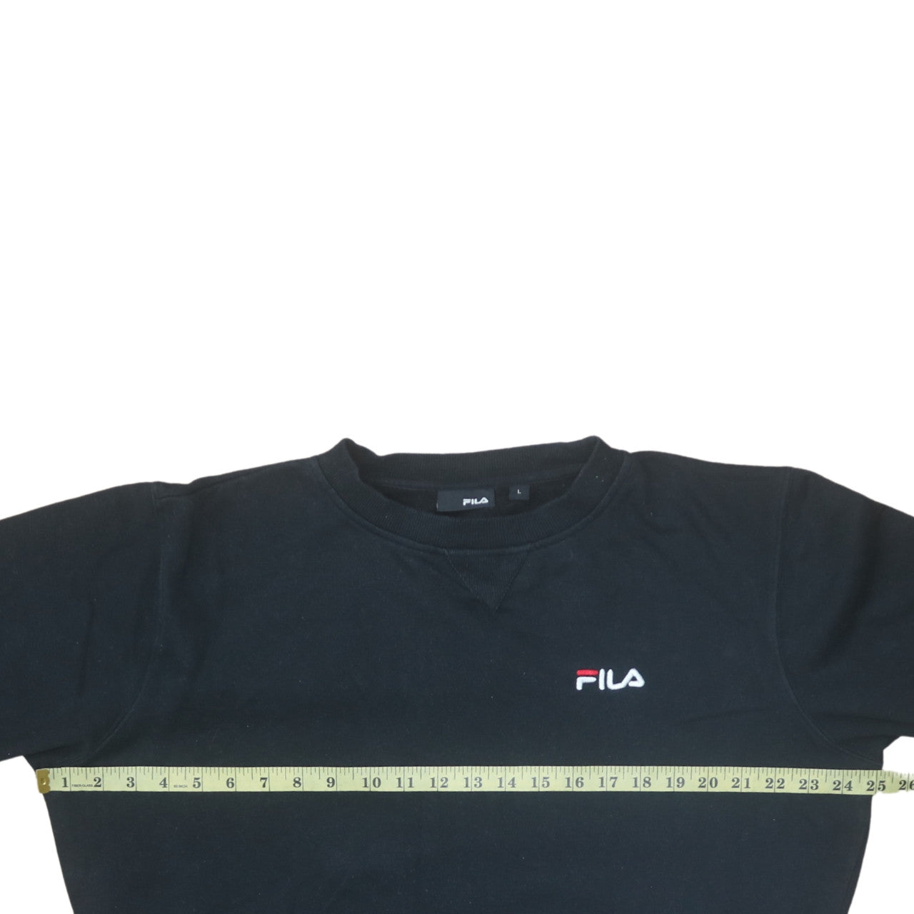 FILA Women's Black Crew Neck Pullover Sweatshirt Size L