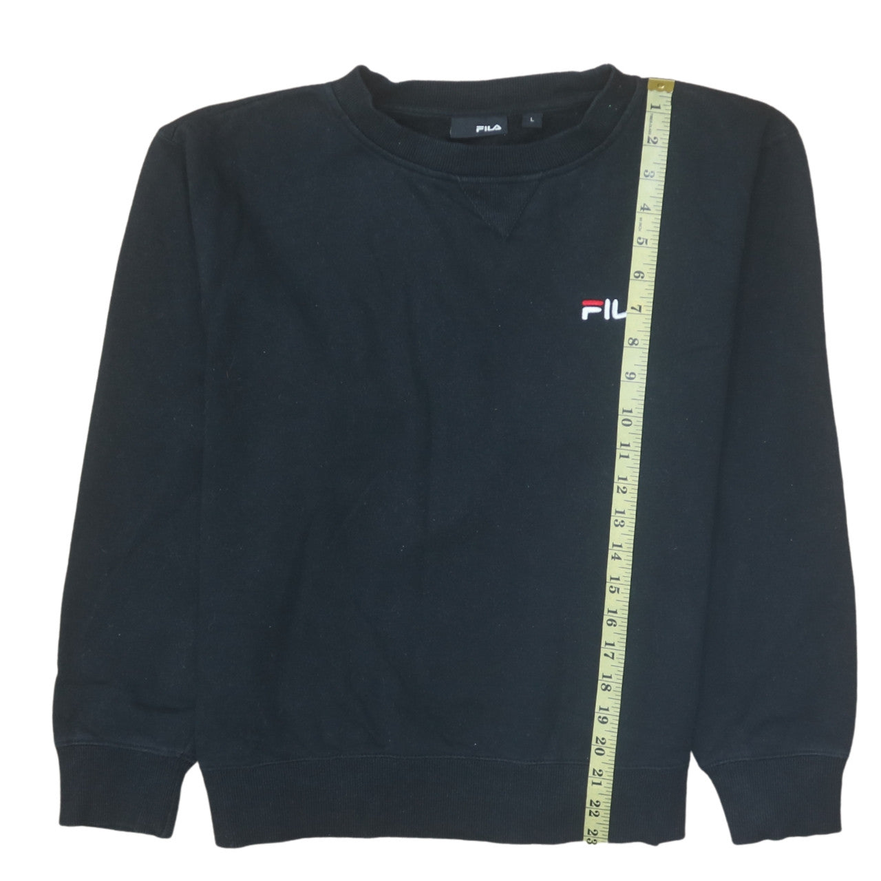 FILA Women's Black Crew Neck Pullover Sweatshirt Size L