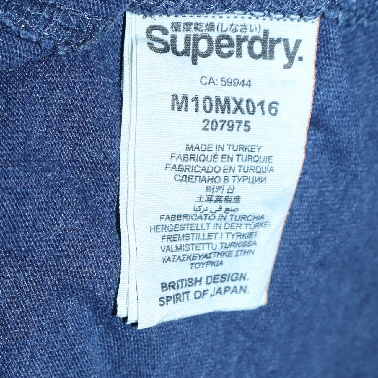 Superdry Men's Blue Vintage Graphic Logo T-Shirt Size M