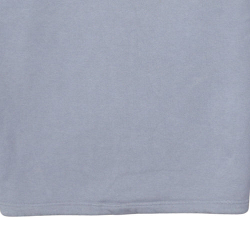 Adidas Women Grey 1/2 Zip Sweatshirt Size 10 Classic Logo Pullover