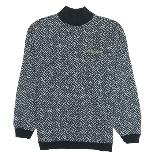 Adidas Women’s Black & White Geometric Logo Sweatshirt Size S