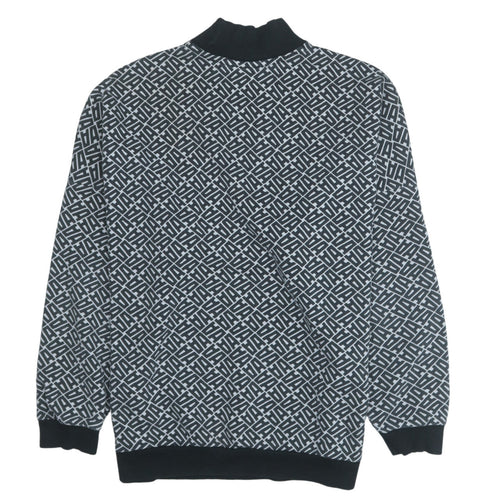 Adidas Women’s Black & White Geometric Logo Sweatshirt Size S