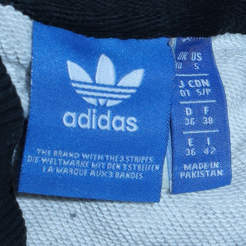 Adidas Women’s Black & White Geometric Logo Sweatshirt Size S