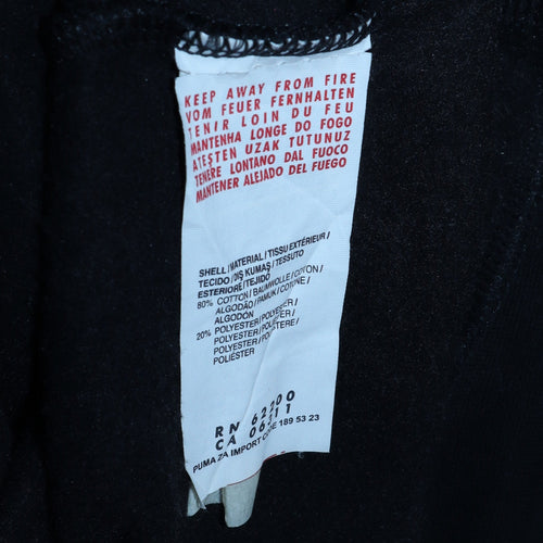 Puma Men's Black XL Pullover Hoodie Ayr RFC Fleece Sportswear