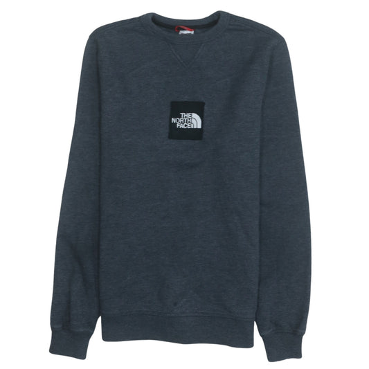 The North Face Men Blue Pullover Sweatshirt S Regular Fit Crew Neck