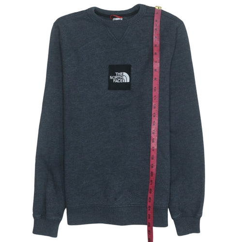 The North Face Men Blue Pullover Sweatshirt S Regular Fit Crew Neck