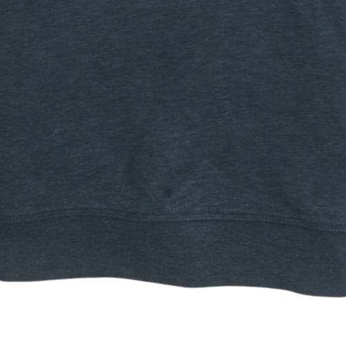 The North Face Men Blue Pullover Sweatshirt S Regular Fit Crew Neck