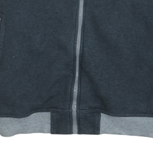 Adidas Men's Grey Full Zip Hoodie Size M Regular Fit