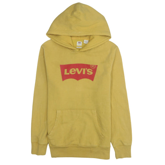 Levi's Men's Yellow Logo Pullover Hoodie Size S