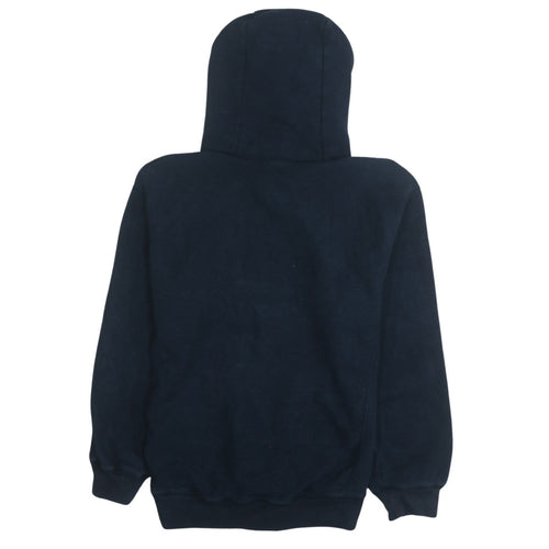 GAP Women Navy Blue Pullover Hoodie S Logo Embroidered Casual