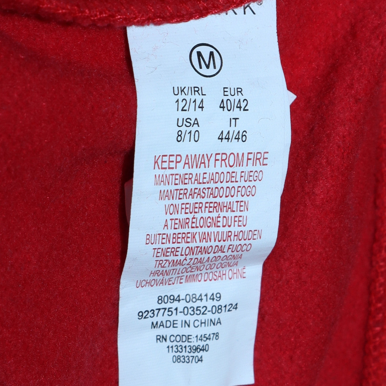 Disney Women Red Mickey Mouse Christmas Pullover Sweatshirt UK 12/14