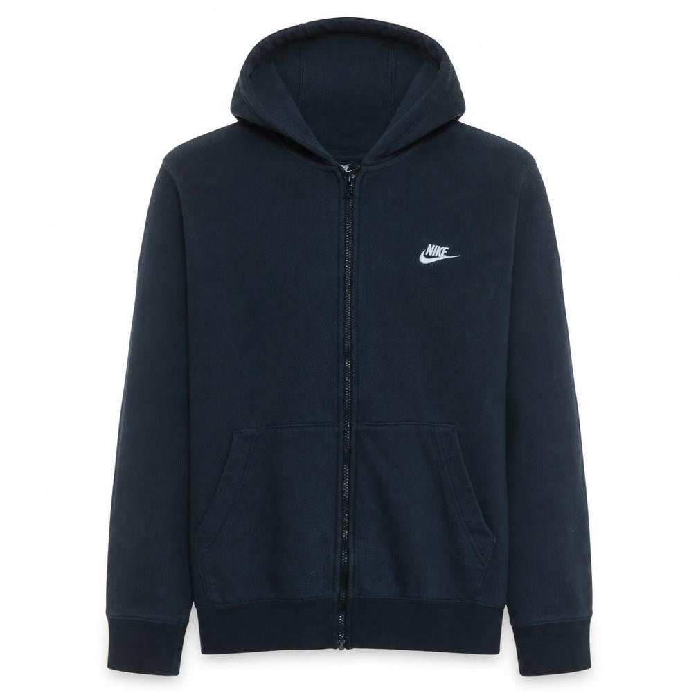 Nike Men's Black Full Zip Fleece Hoodie Size L Regular Fit
