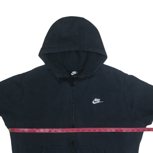 Nike Men's Black Full Zip Fleece Hoodie Size L Regular Fit