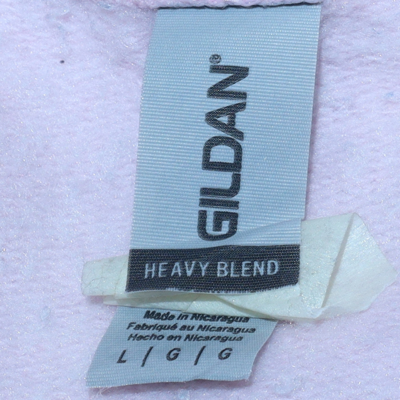Gildan Women Pink Angel Dust Graphic Pullover Sweatshirt L