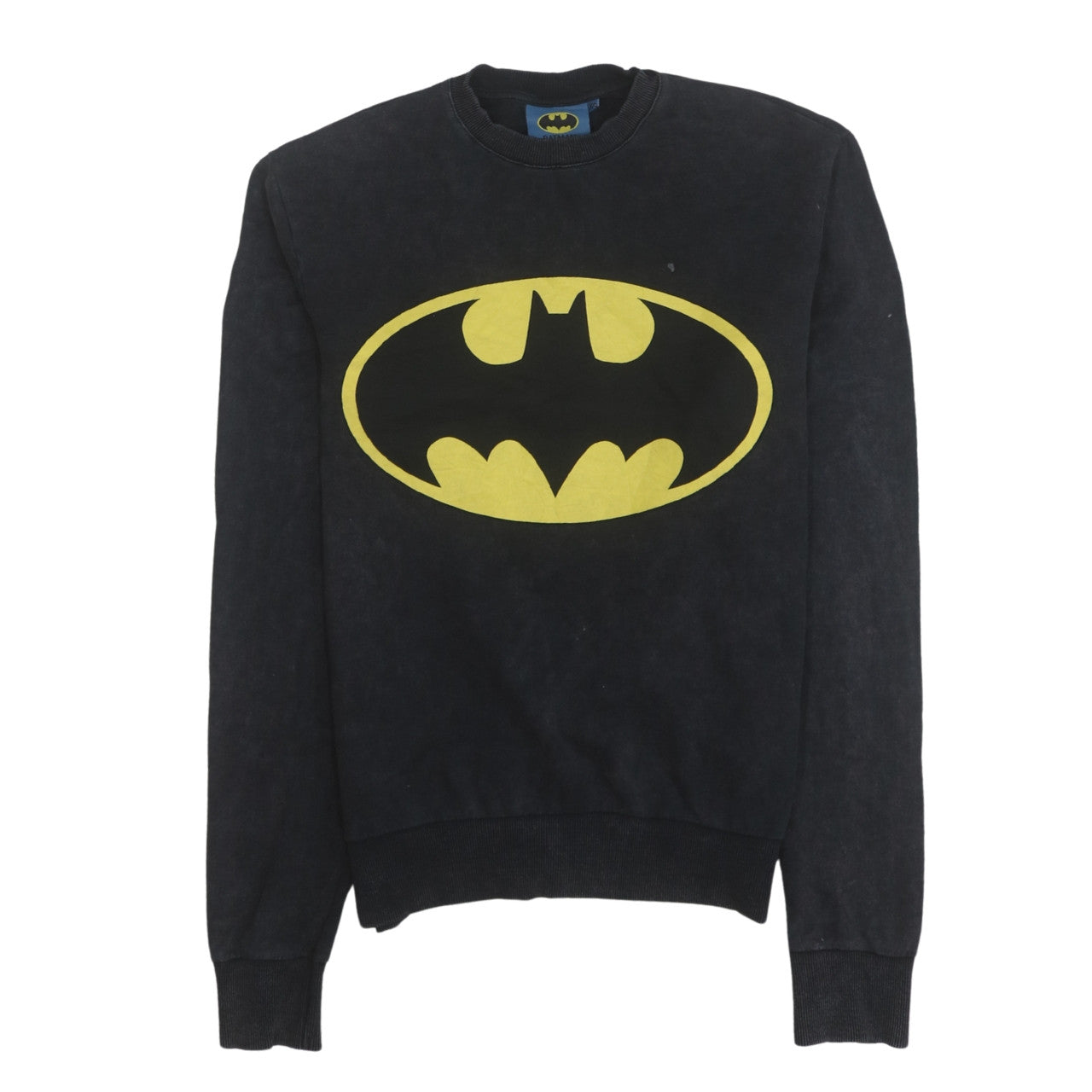Cedar Wood State Men’s Black Batman Logo Pullover Sweatshirt XS