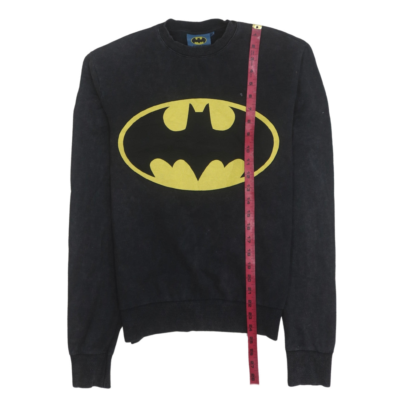 Cedar Wood State Men’s Black Batman Logo Pullover Sweatshirt XS