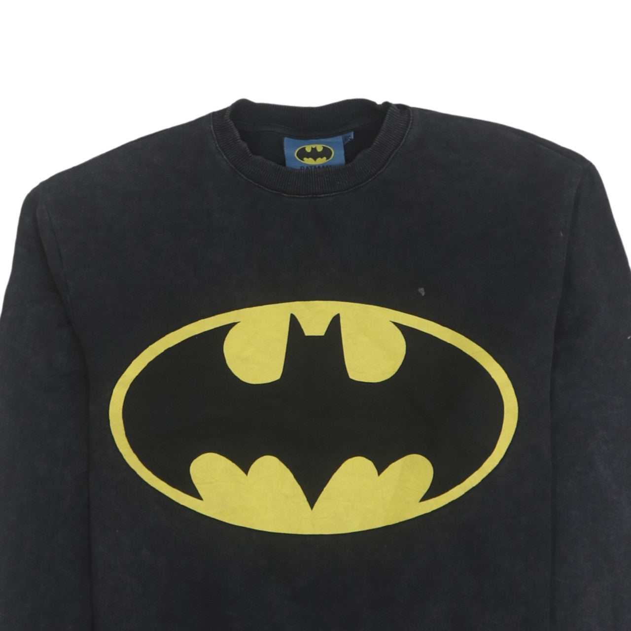 Cedar Wood State Men’s Black Batman Logo Pullover Sweatshirt XS