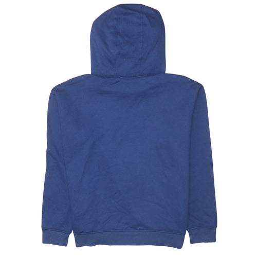 Disney Womens Blue Stitch Hoodie Size 12/14 Pullover Hooded Sweatshirt