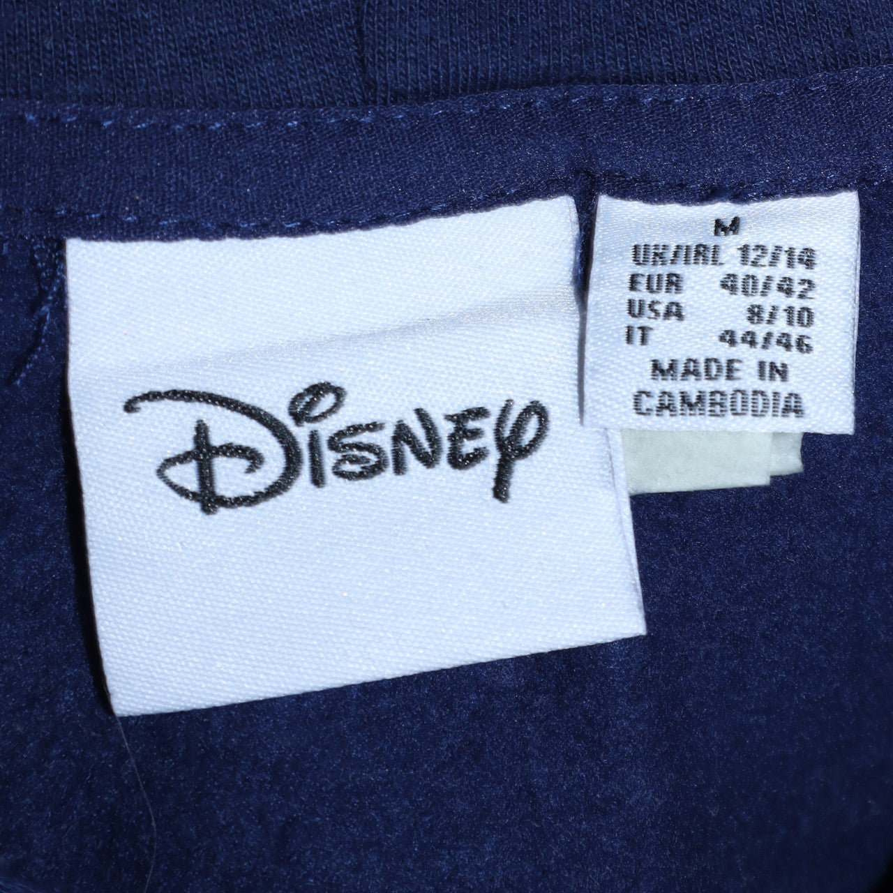 Disney Womens Blue Stitch Hoodie Size 12/14 Pullover Hooded Sweatshirt