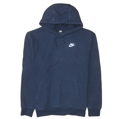 Nike Men's Blue Pullover Hoodie Medium Fleece Sweatshirt